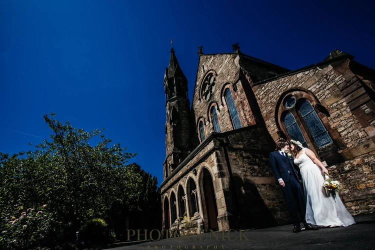 Anne and Mike's marquee wedding in Richmond, North Yorkshire — photo 28 of 57