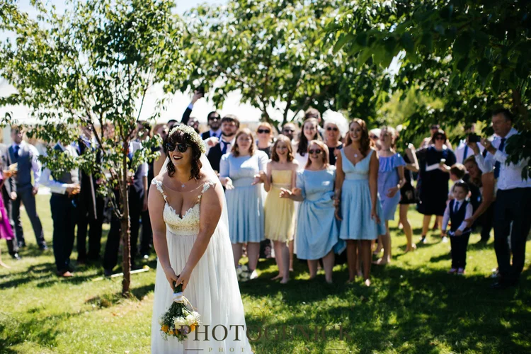 Anne and Mike's marquee wedding in Richmond, North Yorkshire — photo 33 of 57