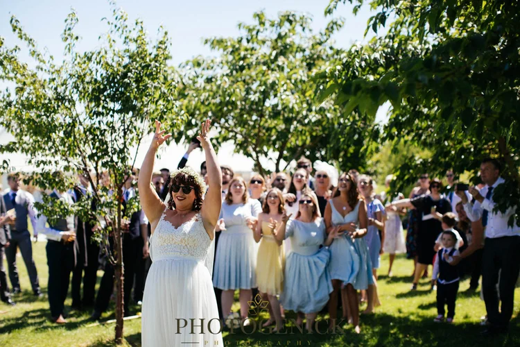 Anne and Mike's marquee wedding in Richmond, North Yorkshire — photo 34 of 57
