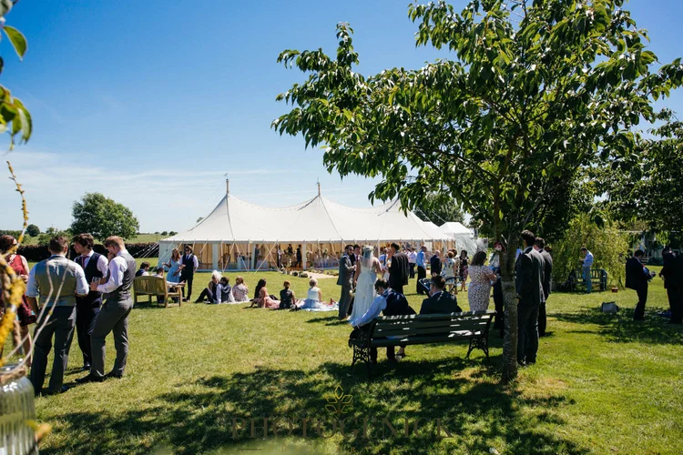 Anne and Mike's marquee wedding in Richmond, North Yorkshire — photo 37 of 57
