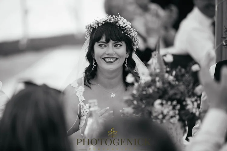 Anne and Mike's marquee wedding in Richmond, North Yorkshire — photo 39 of 57
