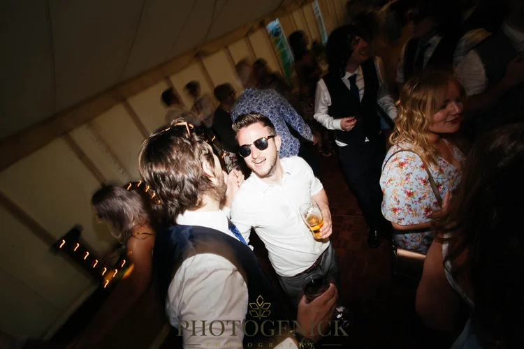 Anne and Mike's marquee wedding in Richmond, North Yorkshire — photo 52 of 57