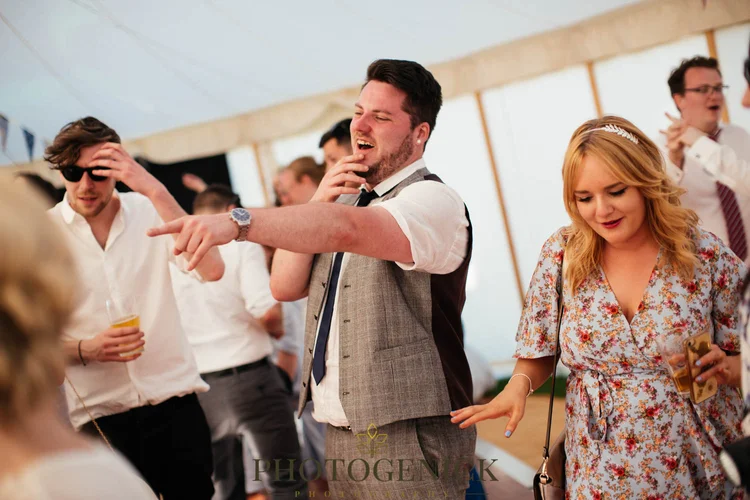 Anne and Mike's marquee wedding in Richmond, North Yorkshire — photo 57 of 57