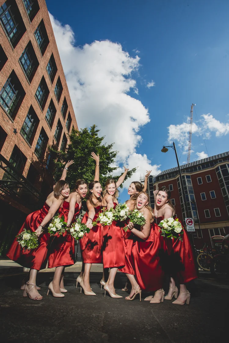 Lisa and Rob's London wedding at St Lawrence Jewry and MC Motors — photo 27 of 146