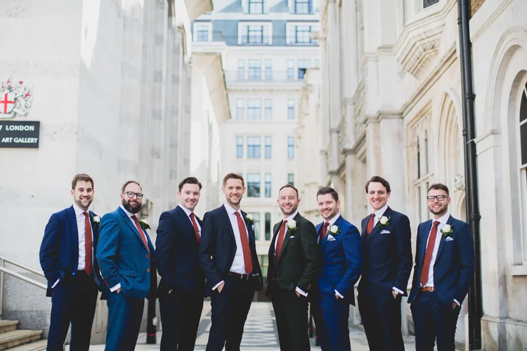 Lisa and Rob's London wedding at St Lawrence Jewry and MC Motors — photo 39 of 146