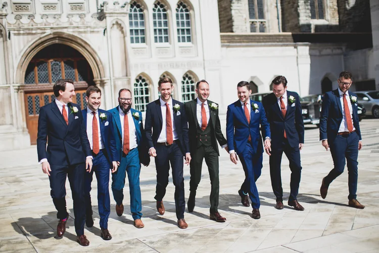 Lisa and Rob's London wedding at St Lawrence Jewry and MC Motors — photo 40 of 146