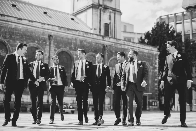 Lisa and Rob's London wedding at St Lawrence Jewry and MC Motors — photo 49 of 146