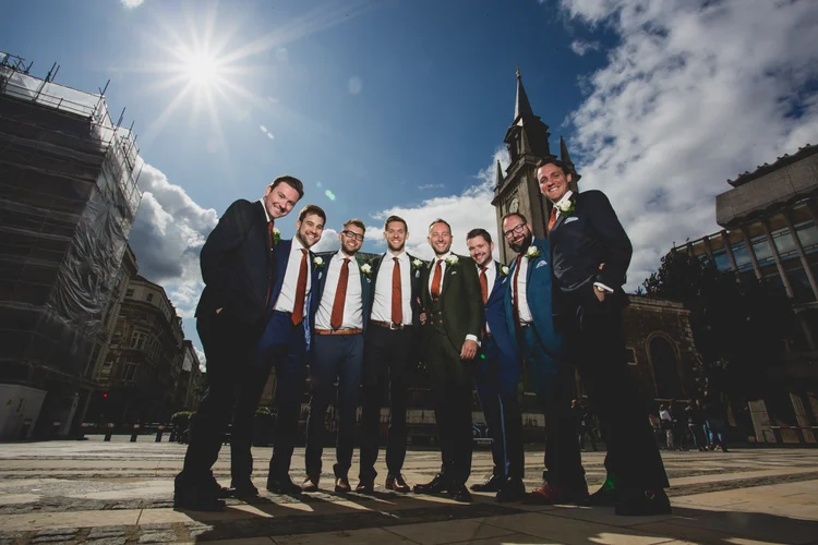 Lisa and Rob's London wedding at St Lawrence Jewry and MC Motors — photo 48 of 146