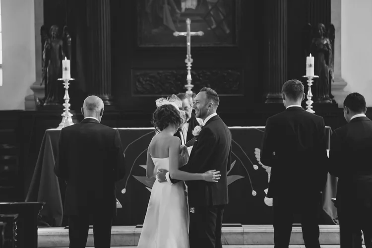 Lisa and Rob's London wedding at St Lawrence Jewry and MC Motors — photo 68 of 146