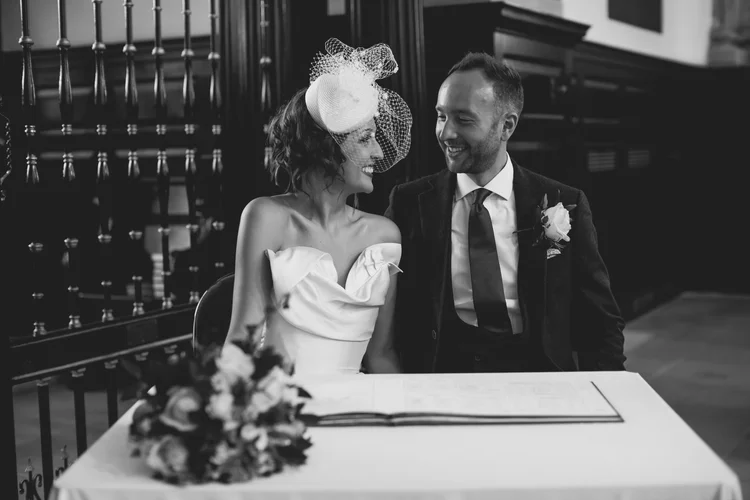 Lisa and Rob's London wedding at St Lawrence Jewry and MC Motors — photo 72 of 146
