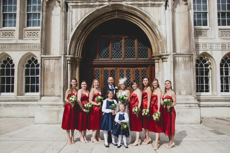 Lisa and Rob's London wedding at St Lawrence Jewry and MC Motors — photo 84 of 146