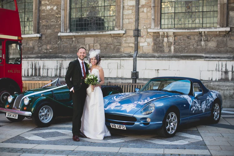 Lisa and Rob's London wedding at St Lawrence Jewry and MC Motors — photo 87 of 146