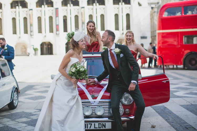 Lisa and Rob's London wedding at St Lawrence Jewry and MC Motors — photo 88 of 146