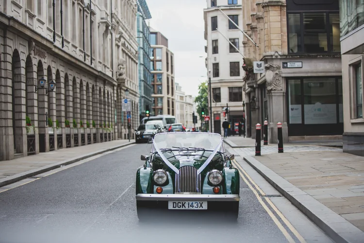 Lisa and Rob's London wedding at St Lawrence Jewry and MC Motors — photo 95 of 146
