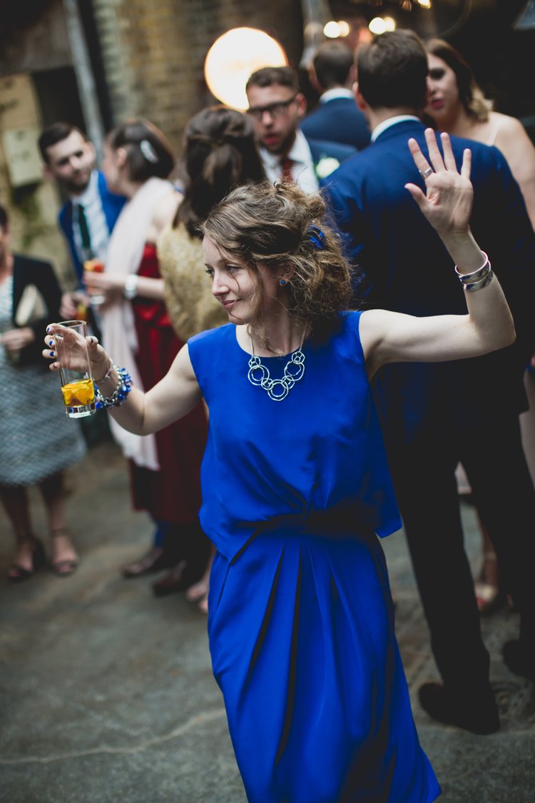 Lisa and Rob's London wedding at St Lawrence Jewry and MC Motors — photo 108 of 146