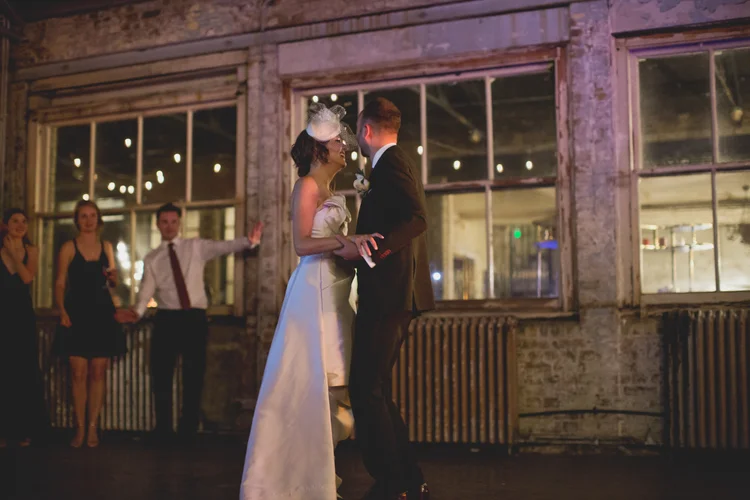 Lisa and Rob's London wedding at St Lawrence Jewry and MC Motors — photo 139 of 146