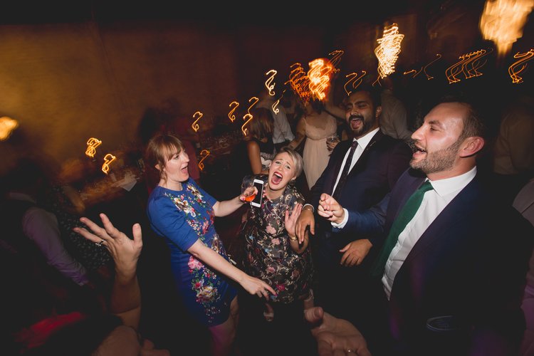 Lisa and Rob's London wedding at St Lawrence Jewry and MC Motors — photo 143 of 146
