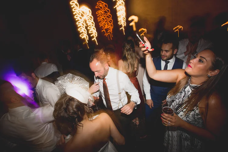 Lisa and Rob's London wedding at St Lawrence Jewry and MC Motors — photo 146 of 146
