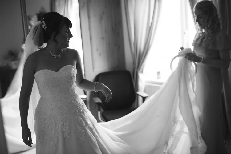Amy and Will's wedding at Aston Church and Peak Edge Hotel — photo 15 of 85