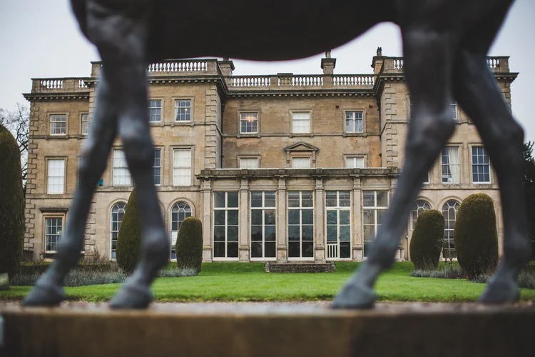 Lisa and Mike's winter wedding at Prestwold Hall, Leicestershire — photo 3 of 89