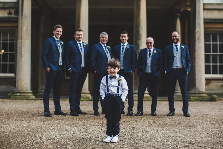 Lisa and Mike's winter wedding at Prestwold Hall, Leicestershire — photo 8 of 89
