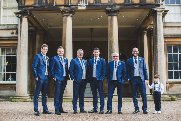 Lisa and Mike's winter wedding at Prestwold Hall, Leicestershire — photo 7 of 89