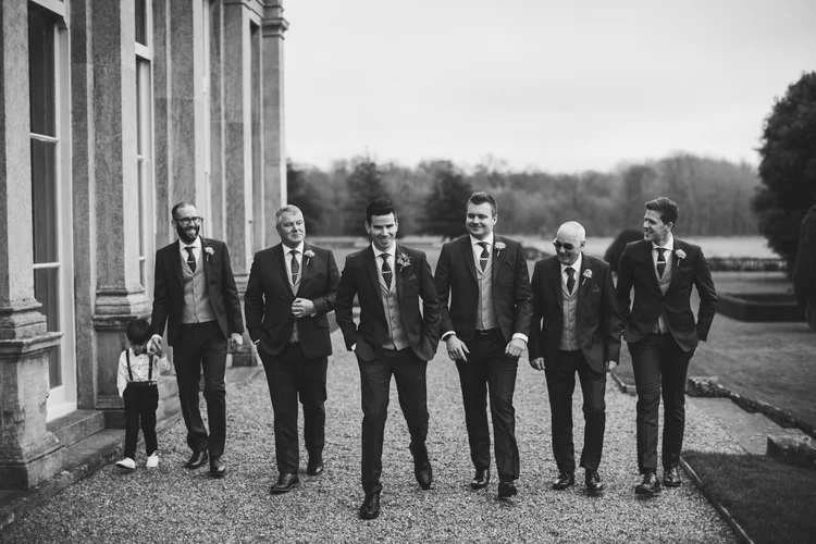 Lisa and Mike's winter wedding at Prestwold Hall, Leicestershire — photo 16 of 89