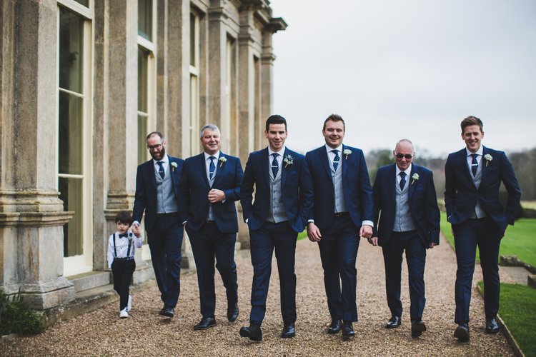Lisa and Mike's winter wedding at Prestwold Hall, Leicestershire — photo 17 of 89
