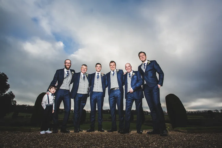Lisa and Mike's winter wedding at Prestwold Hall, Leicestershire — photo 19 of 89