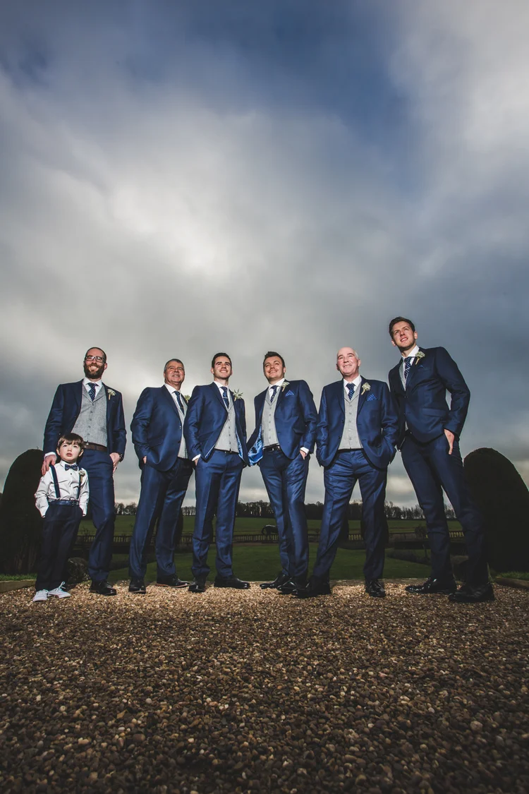 Lisa and Mike's winter wedding at Prestwold Hall, Leicestershire — photo 20 of 89
