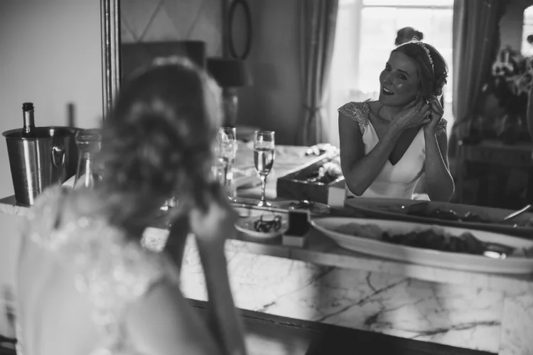 Lisa and Mike's winter wedding at Prestwold Hall, Leicestershire — photo 25 of 89