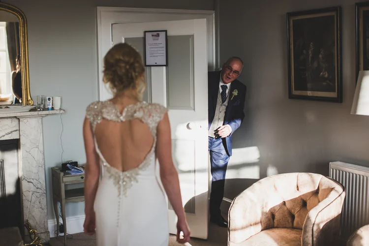 Lisa and Mike's winter wedding at Prestwold Hall, Leicestershire — photo 27 of 89