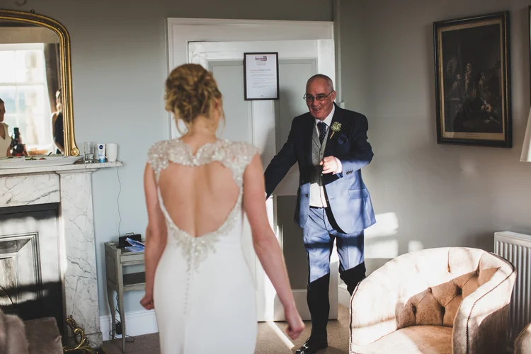 Lisa and Mike's winter wedding at Prestwold Hall, Leicestershire — photo 28 of 89