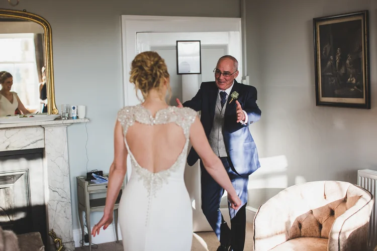 Lisa and Mike's winter wedding at Prestwold Hall, Leicestershire — photo 29 of 89