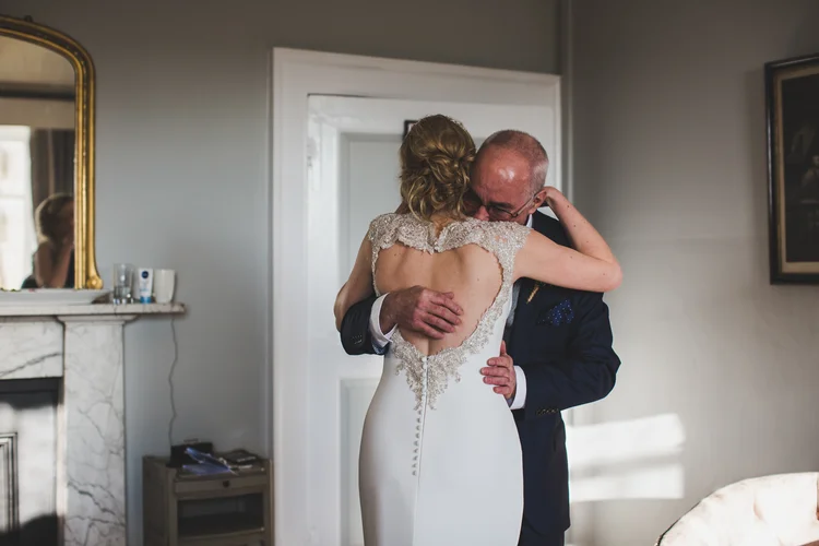Lisa and Mike's winter wedding at Prestwold Hall, Leicestershire — photo 30 of 89