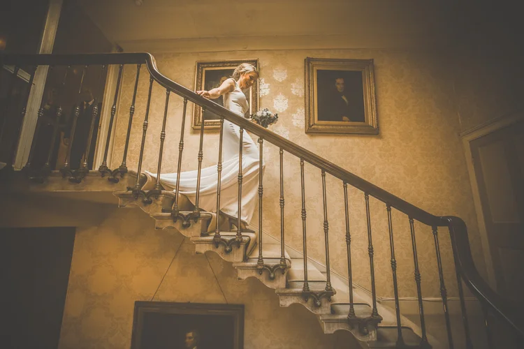 Lisa and Mike's winter wedding at Prestwold Hall, Leicestershire — photo 32 of 89