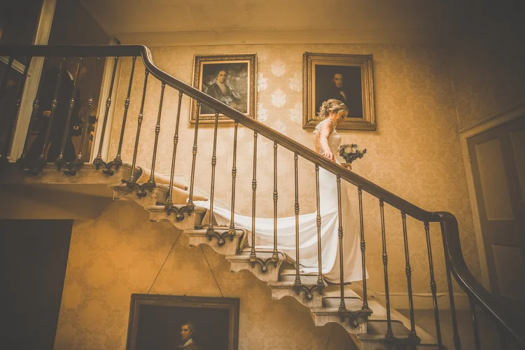 Lisa and Mike's winter wedding at Prestwold Hall, Leicestershire — photo 33 of 89