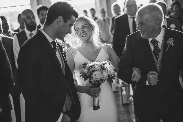 Lisa and Mike's winter wedding at Prestwold Hall, Leicestershire — photo 35 of 89