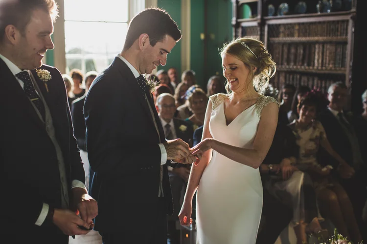Lisa and Mike's winter wedding at Prestwold Hall, Leicestershire — photo 38 of 89