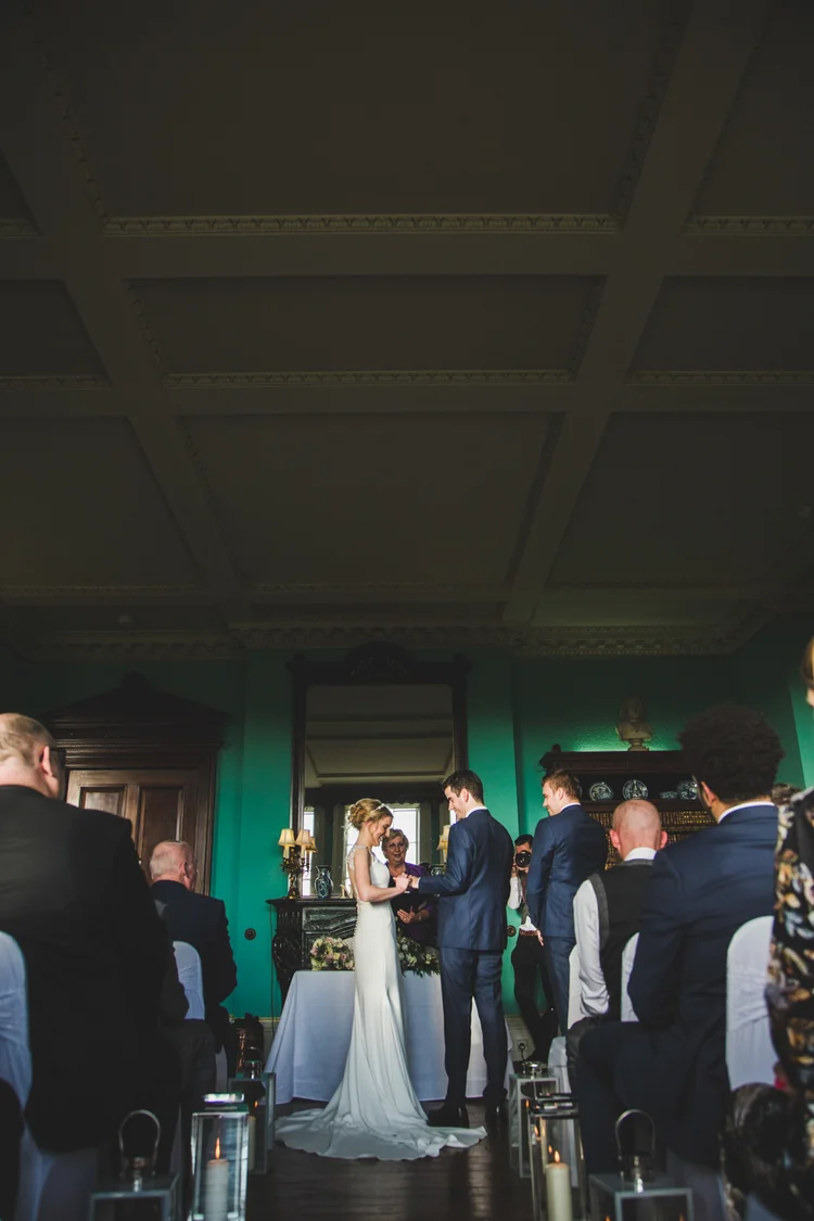 Lisa and Mike's winter wedding at Prestwold Hall, Leicestershire — photo 42 of 89