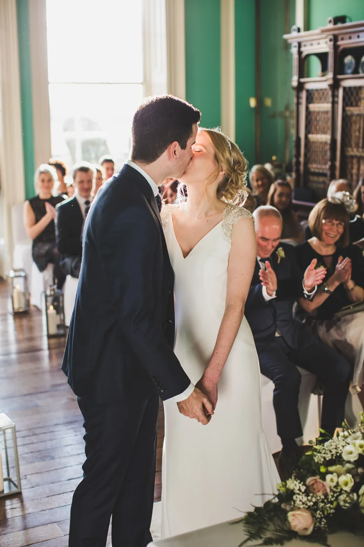 Lisa and Mike's winter wedding at Prestwold Hall, Leicestershire — photo 43 of 89
