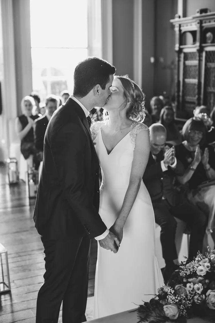 Lisa and Mike's winter wedding at Prestwold Hall, Leicestershire — photo 44 of 89