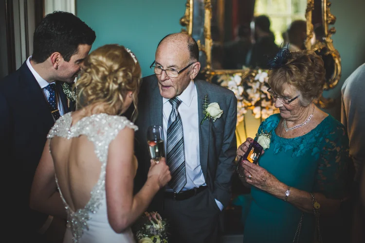 Lisa and Mike's winter wedding at Prestwold Hall, Leicestershire — photo 48 of 89