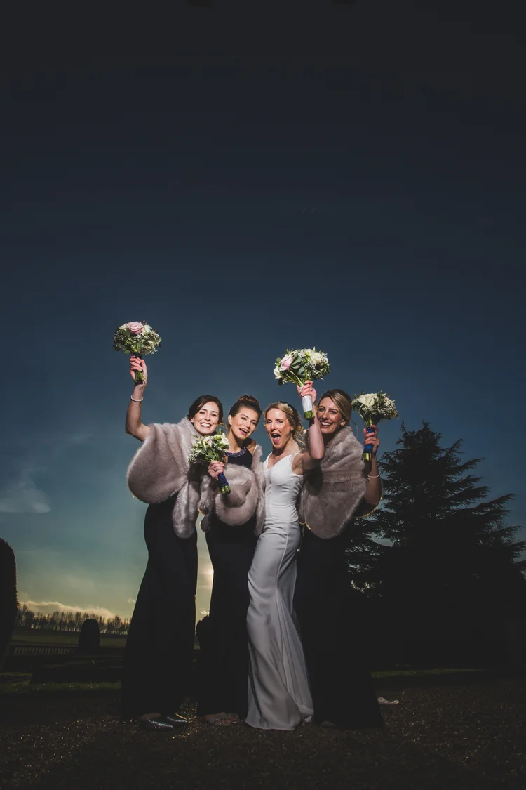 Lisa and Mike's winter wedding at Prestwold Hall, Leicestershire — photo 55 of 89