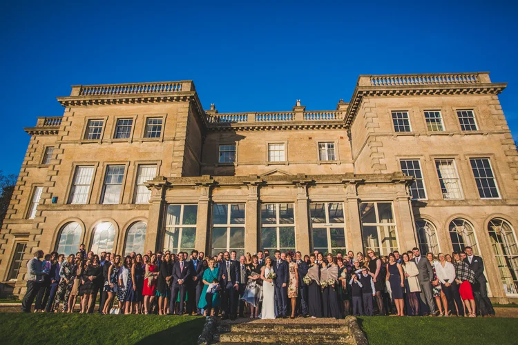 Lisa and Mike's winter wedding at Prestwold Hall, Leicestershire — photo 54 of 89