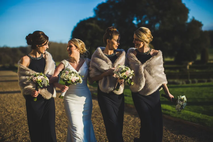 Lisa and Mike's winter wedding at Prestwold Hall, Leicestershire — photo 57 of 89