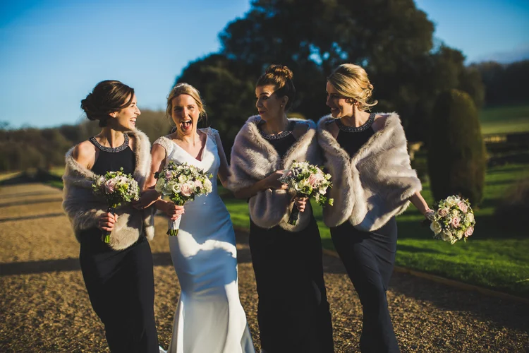 Lisa and Mike's winter wedding at Prestwold Hall, Leicestershire — photo 58 of 89