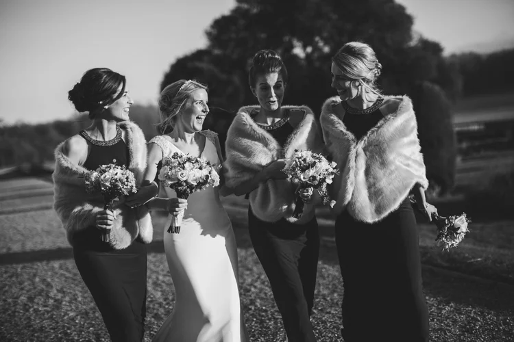 Lisa and Mike's winter wedding at Prestwold Hall, Leicestershire — photo 59 of 89