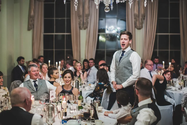 Lisa and Mike's winter wedding at Prestwold Hall, Leicestershire — photo 71 of 89