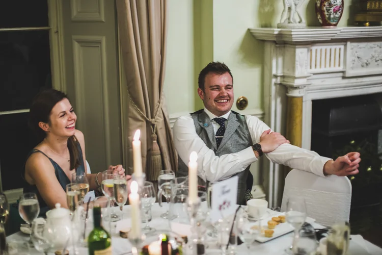 Lisa and Mike's winter wedding at Prestwold Hall, Leicestershire — photo 73 of 89